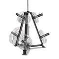 Marcy Olympic Weight Plate Tree for 2-Inch Plates Weight Storage Rack - color: Triangular - Black