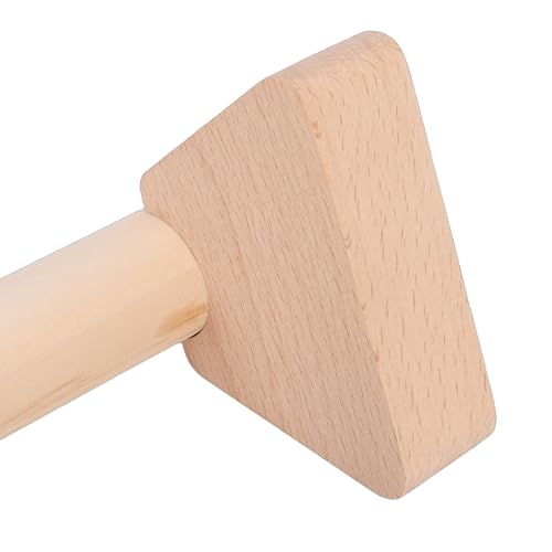 2Pcs Parallettes Push Up Bar, Wooden Parallettes Handle Stands Grip Body Strength Training, Push Up Stand with Anti Slip Pad, Balance Beam Exercise for Men Strength Training - size: 20cm