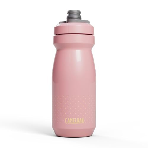 CamelBak Podium Bike Squeeze Water Bottle, High‑Flow Easy‑Squeeze Design for Cycling Performance, 21oz, Coral Sunset - color: Coral Sunset