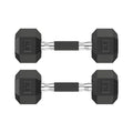 HANDBODE Rubber Encased Hex Dumbbell Pair, 2.5-65 lb | Non-Slip Handle Design for Secure & Comfortable Grip, Hand Weights for Strength Training, Fitness & Home Gym - size: 8 lb, Pair, style: Comfort Grip