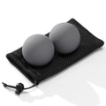SUBCULTUREPICK Massage Lacrosse Balls for Myofascial Release,Yoga Deep Tissue Massage,Trigger Point Therapy and Foot Plantar Fasciitis,Muscle Soreness Massager Ball (2 Packs) (Grey) - color: Grey