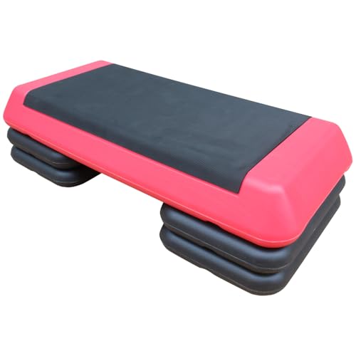 Adjustable Aerobic Stepper Platform for Home Fitness Workouts, Low-Impact Cardio Exercise Step with Non-Slip Surface