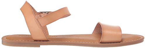 Amazon Essentials Women's Two Strap Buckle Sandal with Adjustable Ankle Strap - color: Natural, size: 7
