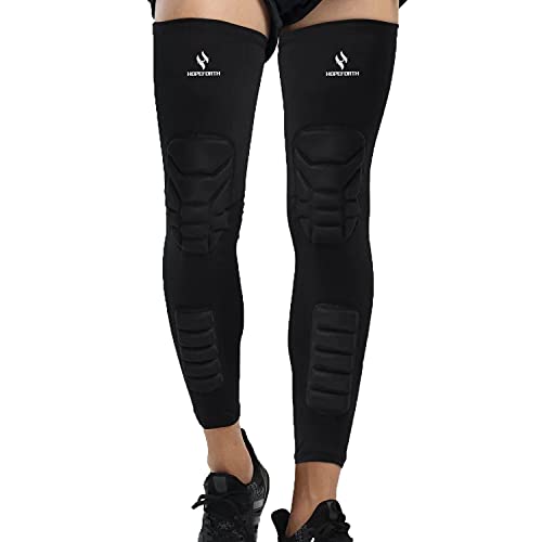 Knee Calf Padded 2 Pack Compression Leg Sleeve Shin Protective Support - size: Medium