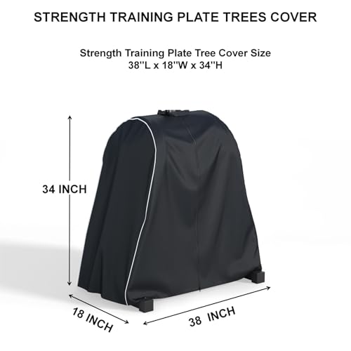 Strength Training Plate Tree Cover, Barbell Weight Rack Cover, For Home Gym CAP Triangle Barbell Weight Rack, Strength Training Tree Weight Plate Rack (Cover Only) - size: 47x20x35