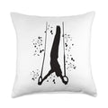 Gymnast Still Rings Boys Kids Artistic Gymnastics Throw Pillow - size: 18x18