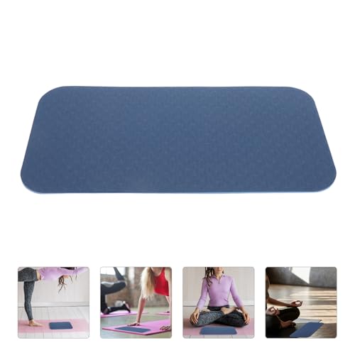 FOMIYES Extra Thick Tpe Yoga Mat Non-slip Widened Exercise Pad with Knee Protection 34x17x0.6cm Fitness Mat for Home Workout Women and Men