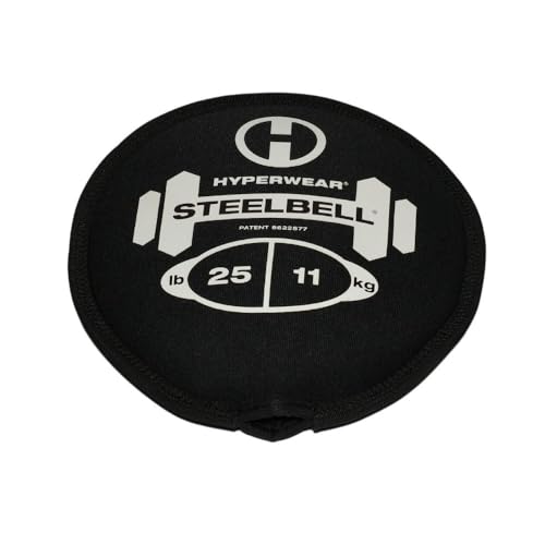 Hyperwear SteelBell - Hyper Flex 4-Way Stretch Neoprene, Patented No-Leak Slam Ball Kettlebell Strength Training - Sustainably Sourced USA Steel Shot - size: 25.0 Pounds