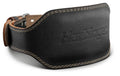 Harbinger Padded Leather Contoured Weightlifting Belt - 4" or 6” Width - Interior Suede Lining & Foam Cushioning - Heavy-Duty Dual Prong Steel Roller Buckle - for Lifting Support - size: X-Large, style: 6 Inch: 2.0