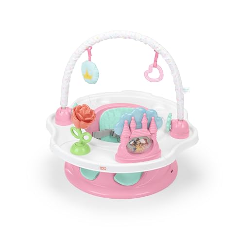 Bright Starts Disney Princess SuperSeat, Fun Baby Seat for Sitting Up, Playtime, and Meals, Ages 4 Months to 4 Years, Pink - color: Princess