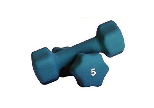 Ader Neoprene Dumbbell (1-30lb) Single Size Pair or Set - color: 5LB