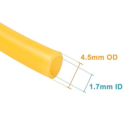 Feelers Natural Latex Rubber Tubing Tube 1/16" (1.7mm) ID x 3/16" (4.5mm) OD Speargun Band Slingshot Catapult Tube Rubber Hose, 3M Length - size: 1.7mm*4.5mm, style: 3M