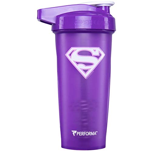 PerfectShaker ACTIV DC Comics & Justice League Series | Leak-Proof, BPA-Free, Shatter-Resistant | ActionRod Mixing Technology for Smooth Blends | Gym, Fitness & Sports Shaker - 828ml (SUPERGIRL) - color: SUPERGIRL