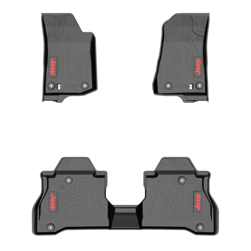 Mopar Jeep Gladiator Front & Rear Complete Set of 4 Rubber Floor Mats OEM