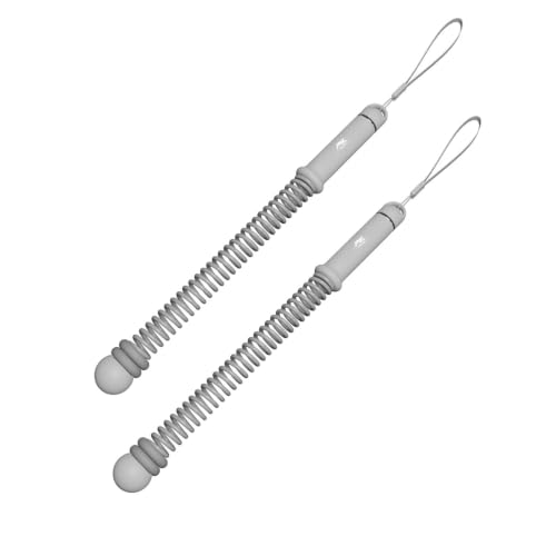 Cordless Battle Ropes with Adjustable Resistance Springs - color: Gray
