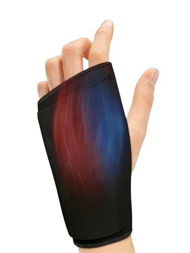 Wrist Ice Pack Wrap for Hot & Cold Therapy - Refreezable Gel Compression Brace, Ergonomic Fit, for Carpal Tunnel Relief, Comfort Arthritis, Injuries, Carpal Tunnel, Arthritis, Swelling, Tendonitis - color: Dark Black, size: One Size-Standard