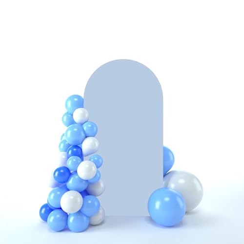bricia Wedding Arch Backdrop Stand Cover, 5FT Double Sided Stretchy Arch Cover Fitted Wedding Birthday Party Banquet Decoration (Bluemist 60''Lx25.2''W) - color: Bluemist, size: 5FT