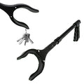 Grabber Tool 19" Aluminum Magnetic Claw, Rotating Lightweight Foldable Reacher Grabber Pickup Tool, Gripper Grabbers for Elderly Grab it Reaching Tool Trash Picker Grabber, Black, By Luxet - color: Black