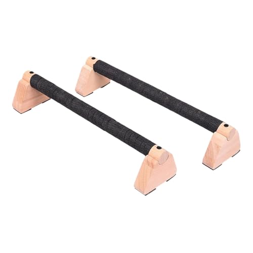 1 Pair Push Up Bar Wooden Parallettes Handstand Stand Grips Heavy Duty Nonslip Ergonomic Support Suitable for Home Gym Workouts - size: 30cm