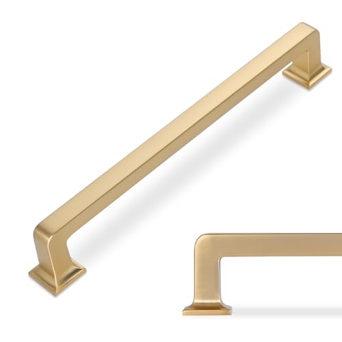 10 Pack 6-1/4 inch Champagne Bronze Kitchen Cabinet Handles Cabinet Pulls Gold Drawer Pulls Kitchen Cabinet Hardware Dresser Handles - color: Champagne Bronze, size: 6-1/4" Hole Center（160mm）