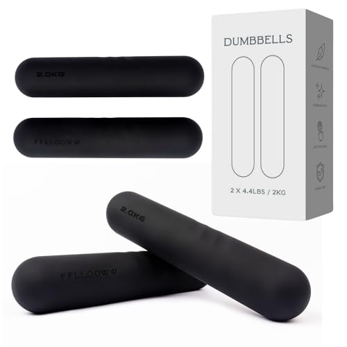 Dumbbell - Hand Weights for Exercise, Muscle Toning, Muscle Toning, Strength Building & Full Body Workout - color: BLACK, style: 4.4 lb