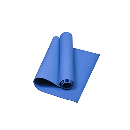 Non Slip Yoga Mat, Nonslip Durable Antitear Yoga Mat Non Slip,Professional 0.6 Inch Comfortable Exercise Mats for Home Workout for Exercises Home Sport Stretching Indoor Fitness Gym Floor Workouts - color: Blue