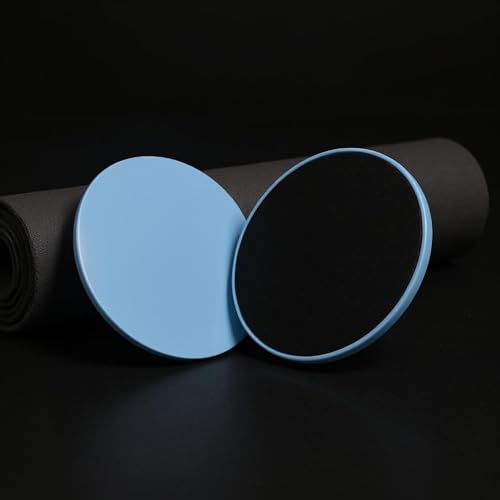 Fitness Sliding Discs Double Sided Core Training Discs Hard Floor Based Core Sliders for Indoor Floors - color: Monet Pink