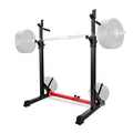 Yes4All Squat Rack for Home Gym, Adjustable Barbell Stand Rack, Multi-Function Weight Lifting, Dip Bar Station, Bench Press Rack Stand, Weight Plate Storage - Capacity Up to 600LBS - color: Barbell Squat Rack - Red - 550 lbs