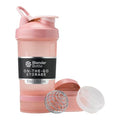 BlenderBottle Shaker Bottle with Pill Organizer and Storage for Protein Powder, Classic V2 ProStak System, 22-Ounce, Rose Pink - color: Rose Pink