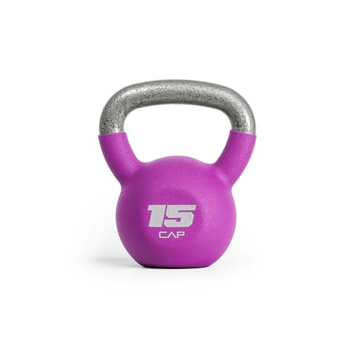 CAP Neoprene Coated Kettlebells - Multiple Sizes - size: 15.0 Pounds