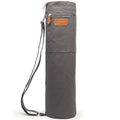 Yoga Mat Bag for Women & Men, Full-Zip Canvas Pilates Bag with Pockets | Lightweight Yoga Mat Carrier with Adjustable Shoulder Strap, Fits 1/4 & 1/3 Inch Thick Mats, for Studio Gym Travel Workout - color: Grey-1