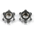SagaSave 25mm 2Pcs Dumbbell Hex Nut, Dumbbell Barbell Spin-Lock Collars Screw Clamps, 1 Inch Standard Barbell Screw Collar for Dumbell Weight Lifting Fitness Training