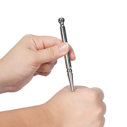 STICKON Stainless Steel Acupuncture Pen Trigger Point Massage Tool Relief Pain Tools for Full Body, Massage Pen for Facial Deep Tissue Acupressure Pen(STICKON-57) - style: STICKON-57 Shape