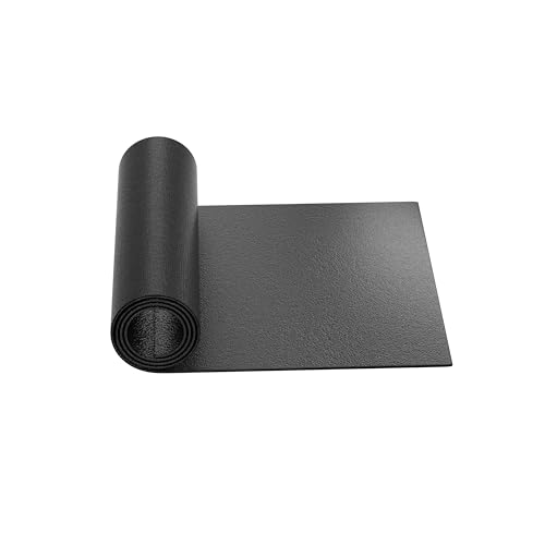 Cycleclub 36" x 102" Large Rower Mat Compatible with Peloton Rower Matt, Treadmill Mat, Elliptical Pad for Hardwood Floor Carpet Black Gym Equipment rowing Machine Matt
