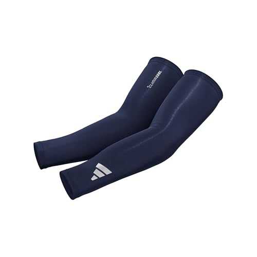 adidas Climacool Compression Arm Sleeves - color: Navy, size: Youth