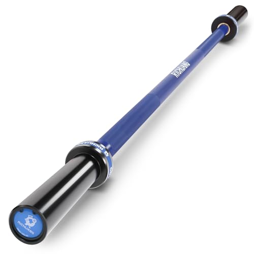 Ceramic Olympic Barbell 4/5/6FT – Short 2" Bar for Home Gym | Alloy/A3/45 steel. 400-500LB. 28mm knurled grip. Brass bushings. Squat, bench, deadlift, hip thrust. Fits standard plates. - color: Blue, size: 4FT-400LBS