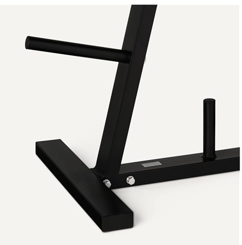 Amazon Basics Weight Plate Tree Rack, Durable Steel, Space-Saving Vertical Design for Home Gym - size: 1" Weight Plate Tree, 300 lbs