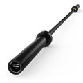 PAPABABE Olympic Barbell, 4ft/5ft/6ft/6.5ft Straight Barbell Womens Olympic Barbell for Strength Training and Technique Adjusting, 2 inch Olympic Bar with Moderate Knurling For Bench Press, Squats Curls Deadlifts Weightlifting - color: 6.5ft Elite Black 1