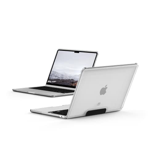 [U] by UAG Designed for MacBook Air 13" Case M5 2026 M4 2025 M3 2024 M2 2022 - Translucent Durable Lightweight Impact Resistant Laptop Protective Cover, Lucent Ice/Black - color: Ice/Black