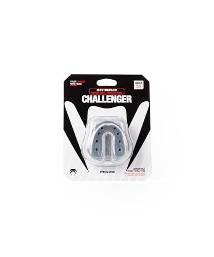 Venum Challenger Mouthguard - Strap/Strapless - color: White/Black, size: Adult