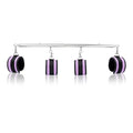 Heavy Duty Stainless Steel Expandable Spreader Bar with 4pcs PU Black--Pink Skull Pattern Detachable Adjustable Straps,Workout Bar for Home Indoor Gym Training Kit - style: Silver+Purple Furry Kit