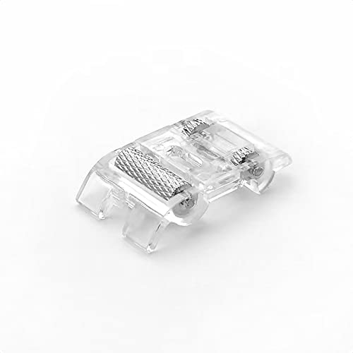 TISEKER Roller Presser Foot for Leather, Vinyl | For All Low Shank Singer, Brother, Babylock, Euro-Pro, Janome, Kenmore, White, Juki, New Home, Elna and More Sewing Machines