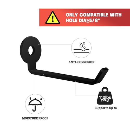 Squat Rack Barbell Holder, 4pcs Hook Attachments - Power Rack Storage Accessories, Resistance Band Holder