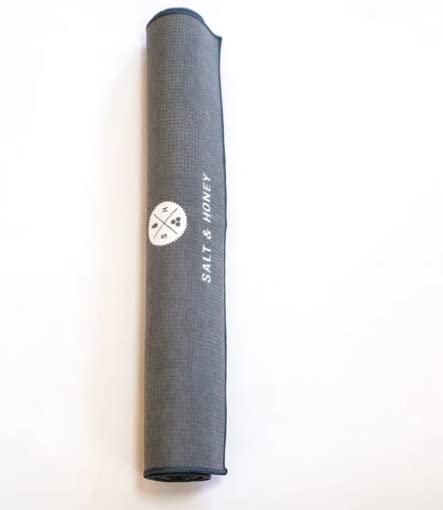 Non-Slip Yoga Pilates Mat Towel | Gray 72" x 25"