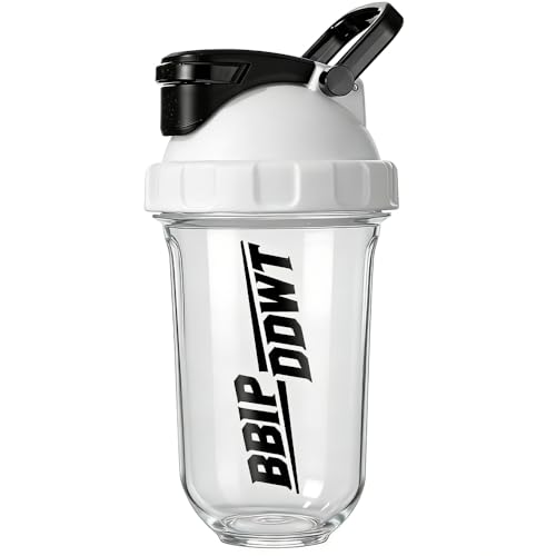 Protein Shaker Bottles with Whisk Ball,white | No odor,BPA-Free,Dishwasher Safe,Protein Bottle,Leakproof Shaker Cups for Protein Shakes, Mixes, Electrolytes, Pre Workout