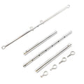 Stainless Steel Silver Adjustable Pilates Bar Set Sports Aid Training Fitness Gear Adjustable and Detachable 22-36 Inch (Silver A) - color: Silver a