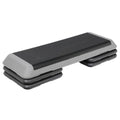 43'' Wide Adjustable Aerobic Step Platform - 4 Stackable Risers for Home Gym Cardio, Strength & Full-Body Training - color: Grey
