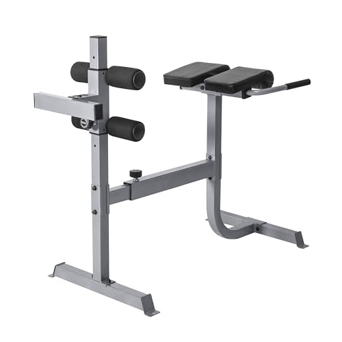Cap Strength Roman Chair – Adjustable Back Extension Bench for Core & Glute Workouts, Heavy-Duty 300 LB Capacity - Black and Gray Options - color: Gray