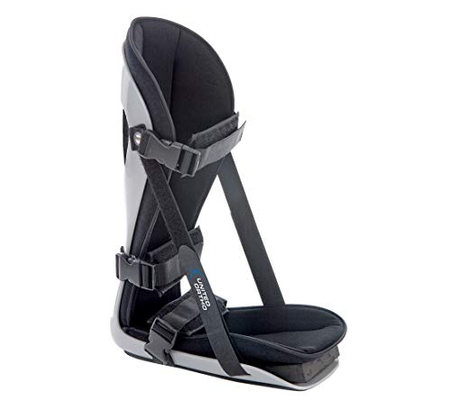 United Ortho Plantar Fasciitis Adjustable Leg Support Brace Fits Right or Left Foot for Soreness Relief, Foot Pain and Stretching, Large, Black - size: Large