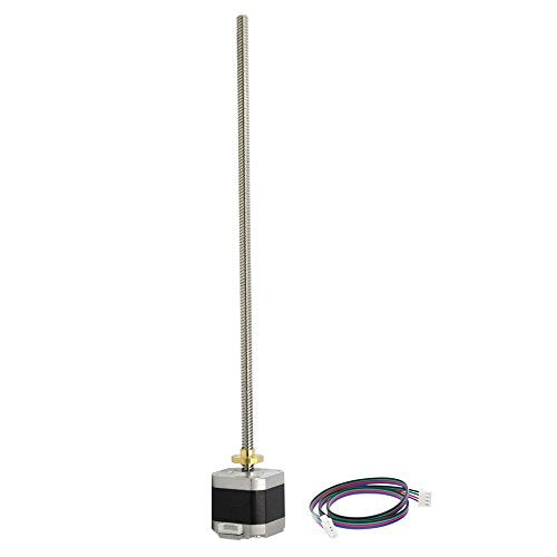 Iverntech NEMA 17 Stepper Motor with Integrated 310mm T8 Lead Screw for Prusa i3, Reprap Corexy, MP Select Mini 3D Printers and CNC Mile Routers - size: 310-Tr8X8